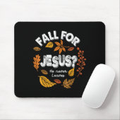 Fall für Jesus er Verlasst nie Blätter Herbst Chri Mousepad (Mit Mouse)