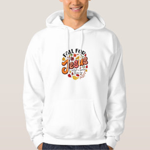 Fall für Jesus, er Verlasst nie Erntedank fallen Hoodie