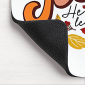 Fall für Jesus, er Verlasst nie Erntedank fallen Mousepad (Ecke)