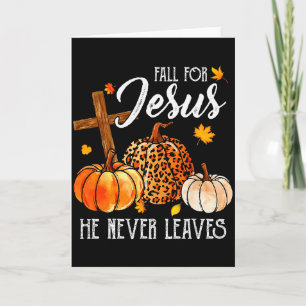 Fall Für Jesus Er Verlässt Nie Süßer Herbst Dankes Karte