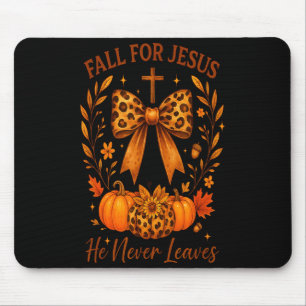 Fall Für Jesus Er Verlässt Niemals Christlichen He Mousepad