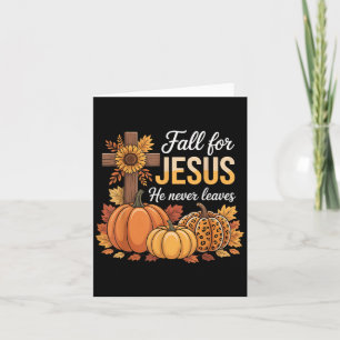 Fall Für Jesus Er Verlässt Niemals Christliches Da Karte