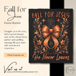 Fall für Jesus Fleece Blanket