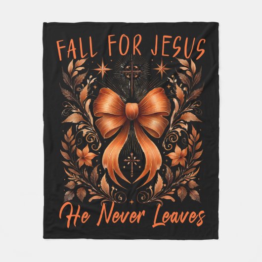 Fall für Jesus Fleece Blanket (Vorderseite)