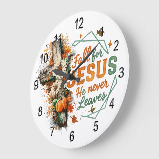 Fall für Jesus... Große Wanduhr (Winkel)