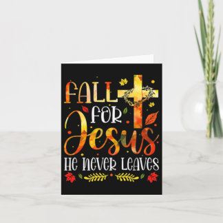 Fall für Jesus, Verlasse er nie Christliche Glaube Karte