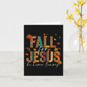 Fall für Jesus, Verlasse er nie Christliche Glaube Karte (Gelbe Blume)