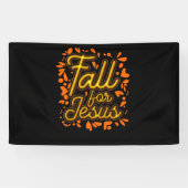Fall für Jesus, Verlasse er nie Christlichen Glaub Banner (Horizontal)