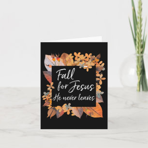 Fall für Jesus, Verlasse er nie Christliches Evang Karte