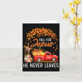Fall für Jesus, Verlasse er nie Erntedank Party Karte (Gelbe Blume)