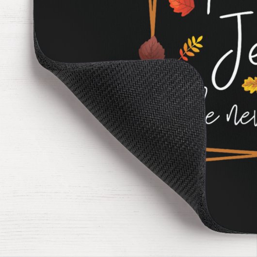 Fall für Jesus Verlasse er nie Herbst als Chris Mousepad (Ecke)