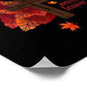 Fall für Jesus, Verlasse er nie Herbst Christliche Poster (Ecke)