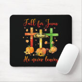 Fall für Jesus Verlasse er nie Herbst Christlichen Mousepad (Mit Mouse)