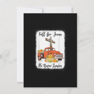Fall für Jesus, Verlasse er nie Pumpkin Truck Dank Einladung