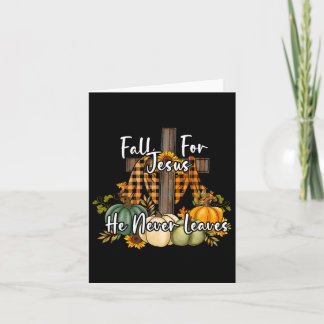 Fall für Jesus Verlasse er nie Pumpkinsche Herbst  Karte