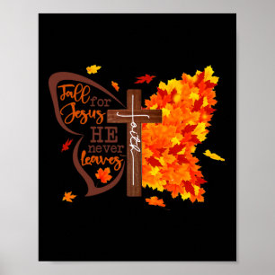 Fall für Jesus, Verlasse er nie Schmetterling Chri Poster