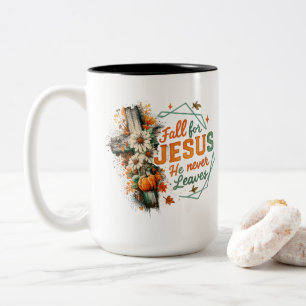 Fall für Jesus... Zweifarbige Tasse