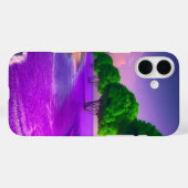 Fall für lila Ozeanszene Case-Mate iPhone Hülle (Rückseite (Horizontal))