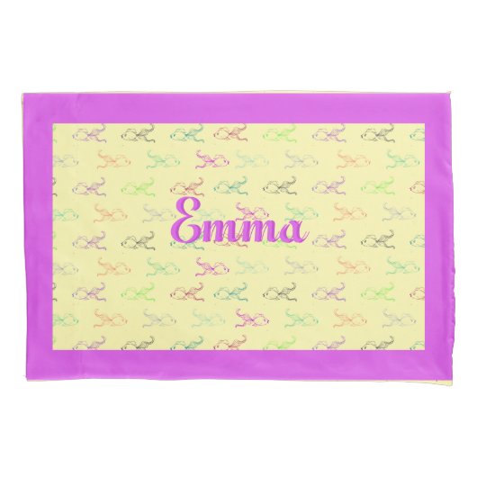 Fall für mehrfarbige Fischkissen Kissenbezug (Vorderseite)