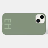 Fall für Minimalistische, monochromatische Initial Case-Mate iPhone Hülle (Rückseite (Horizontal))