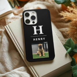 Fall für personalisierte Hunde Foto Minimalistisch iPhone 16 Hülle