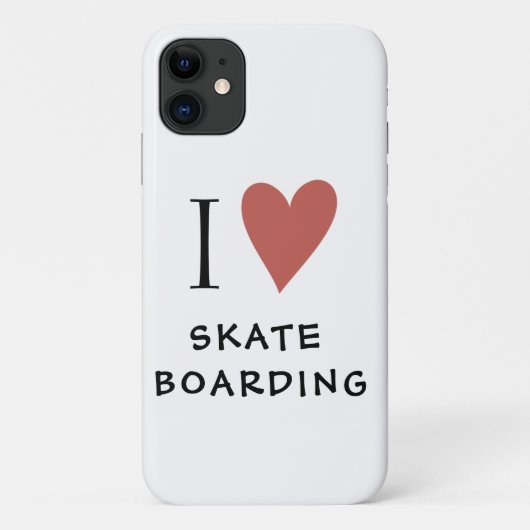 Fall für Red Heart Case-Mate-iPhone für Skateboard Case-Mate iPhone Hülle (Rückseite)