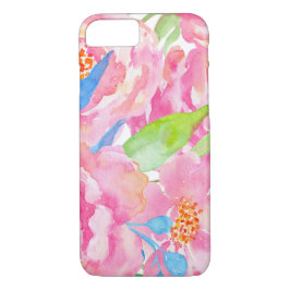Fall für tropische Floral Watercolor iPhone Cover