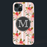 Fall für Vintage florale Tapete Monogram iPad Mini iPhone 13 Hülle<br><div class="desc">Individuell anpassbare iPad Minibox mit Streifen und handgezeichneten Blume Tapete. Ähnliche Artikel sind in meinem Laden erhältlich.</div>