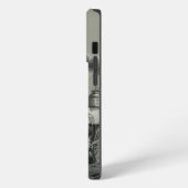 Fall für Vintage Triebzugeinheiten Monogramm iPhone Hülle (Linke Seite)