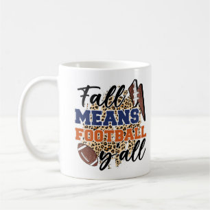 Fall: Fußball-Tasse Gemütlicher Herbsttag Kaffeetasse
