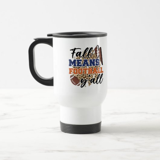 Fall: Fußball-Tasse| Gemütlicher Herbsttag Reisebecher (Links)