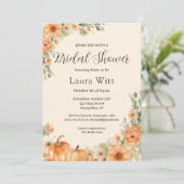 Fall Garden Elegantes Brautparty Einladung (Stehend Vorderseite)