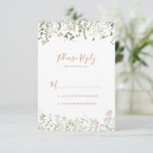 Fall Garden Wildblume Minimalistisch UAWG RSVP Karte (Stehend Vorderseite)