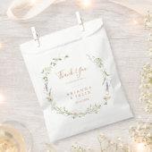 Fall Garden Wildblume Vielen Dank für Ihre Hochzei Geschenktütchen (Ausgeschnitten)