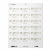 Fall Garden Wildblume Wedding RSVP Adressetikett (Vorne)