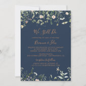 Fall Garden Wildblume wir noch Vow Erneuerung Einladung (Vorderseite)