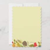 Fall Garland Einladung (Rückseite)