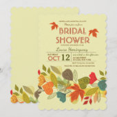 Fall Garland Einladung (Vorne/Hinten)