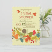 Fall Garland Einladung (Stehend Vorderseite)