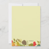 Fall Garland Einladung (Rückseite)