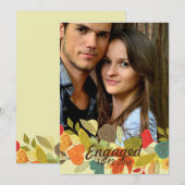 Fall Garland Foto Ankündigung (Vorne/Hinten)