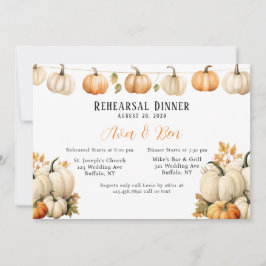 Fall Garland Pumpkin Hochzeit Probe Dinner Einladung