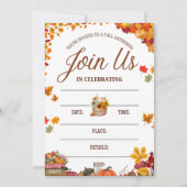 Fall Gathering Celebration Design Einladung (Vorderseite)