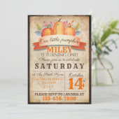 Fall-Geburtstag Einladung (Stehend Vorderseite)