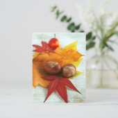Fall Gefühle Postkarte (Stehend Vorderseite)