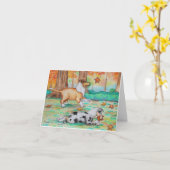 Fall-Geist 4x6 notecard Karte (Gelbe Blume)