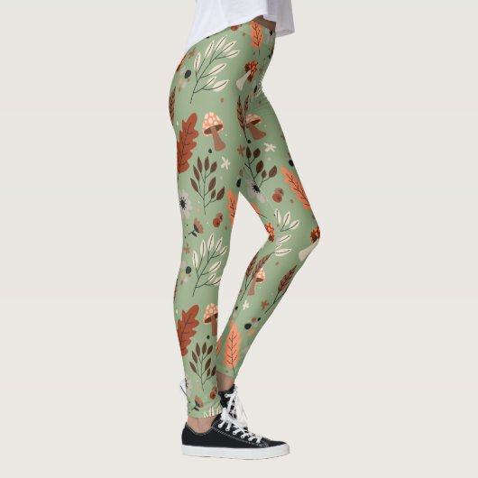 Fall Gemusterte grafische Leggings (Rechts)