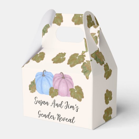 Fall Gender offenbaren wenig Pumpkin-Thema Geschenkschachtel (Vorderseite)