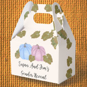 Fall Gender offenbaren wenig Pumpkin-Thema Geschenkschachtel