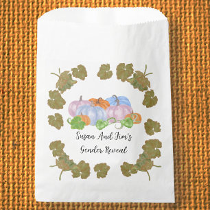 Fall Gender offenbaren wenig Pumpkin-Thema Geschenktütchen